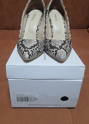 38 Beden Provoq Stiletto Bej-Yılan 38 Numara