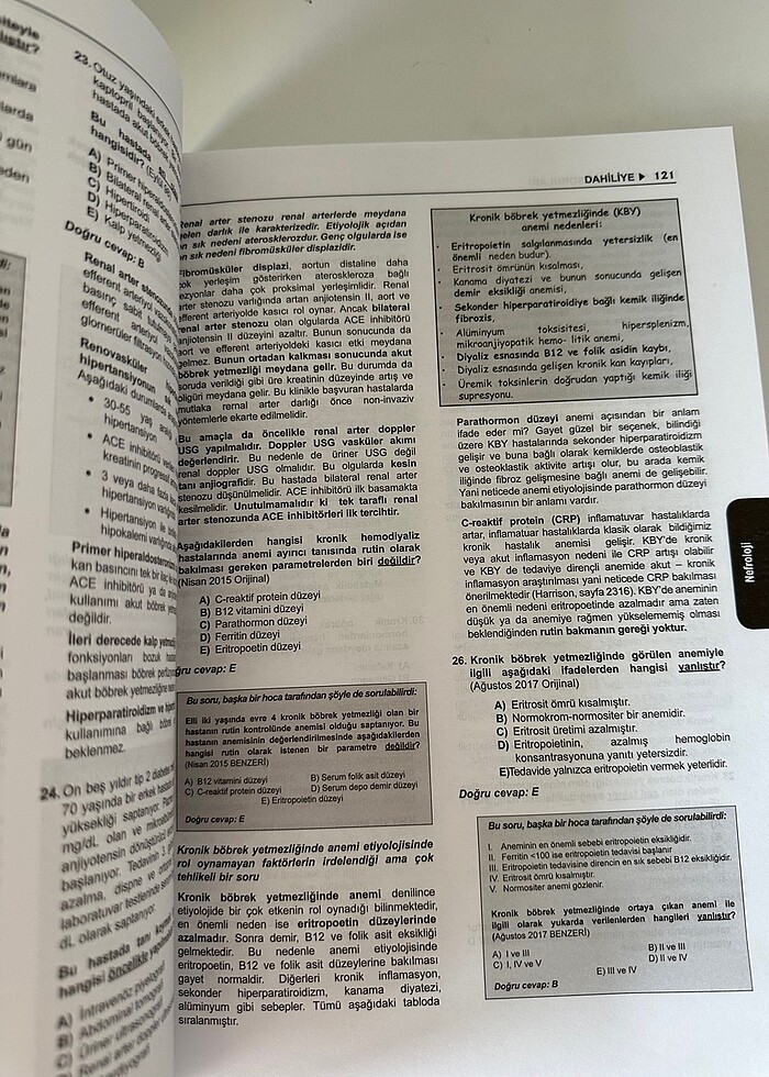 Klinisyen TUS soruları Dahiliye - Görsel 3