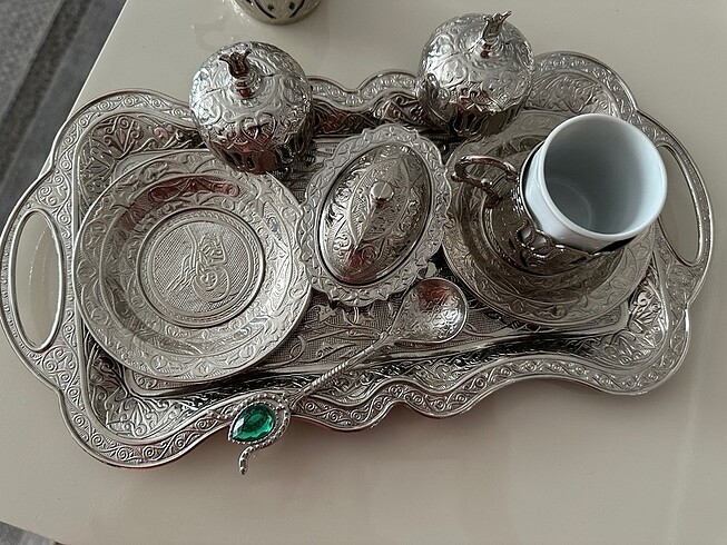 Bakır fincan takımı - Görsel 3