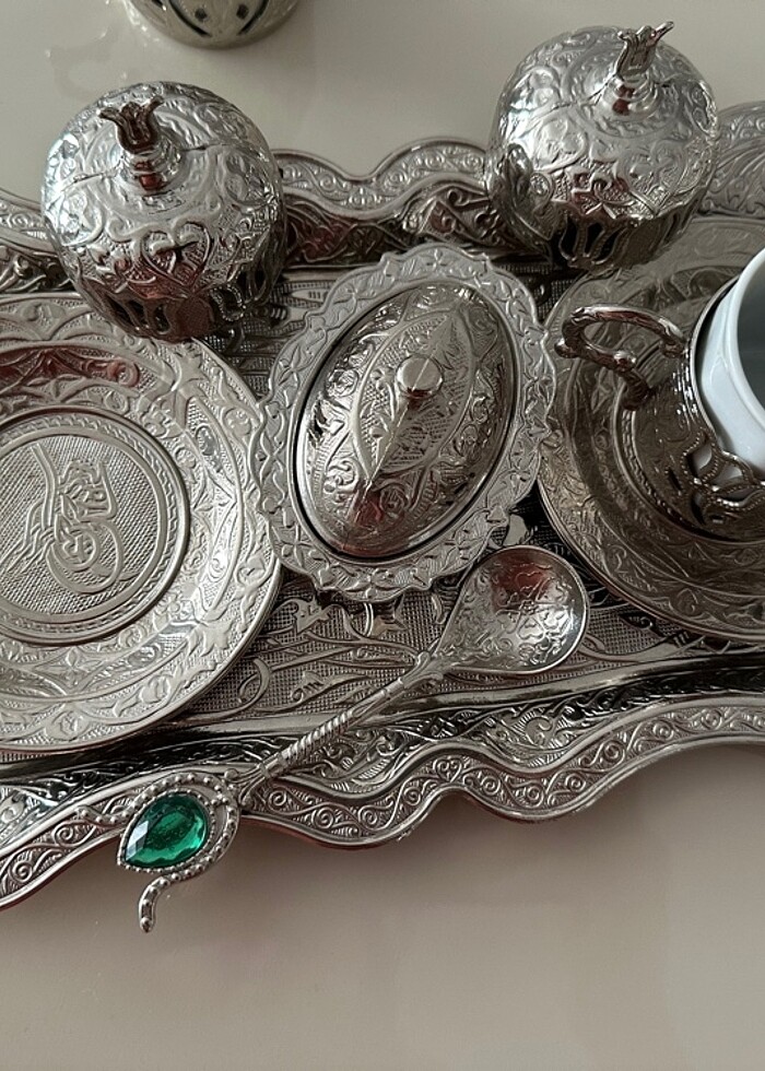 Bakır fincan takımı - Görsel 3