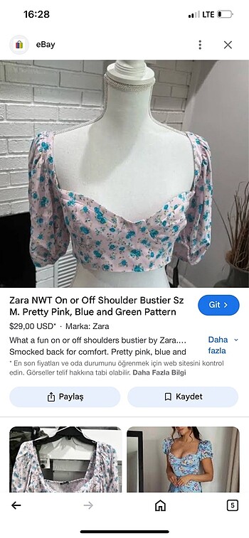 Zara kadın bluz