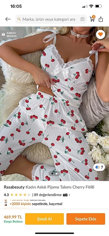 Kadın pijama takımı