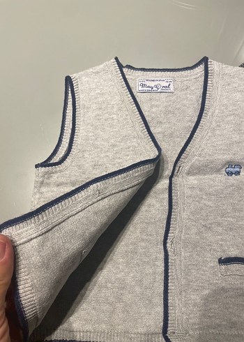 Erkek Çocuk Gri Triko Süveter - Görsel 2