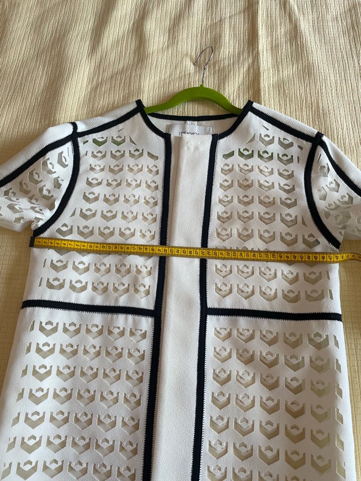 İpekyol Uzun Beyaz Dantel İşlemeli Kadın Ceket - Görsel 4