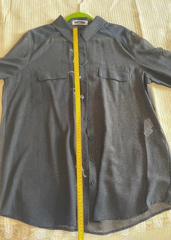 İpekyol Siyah Transparan Gömlek - Görsel 3