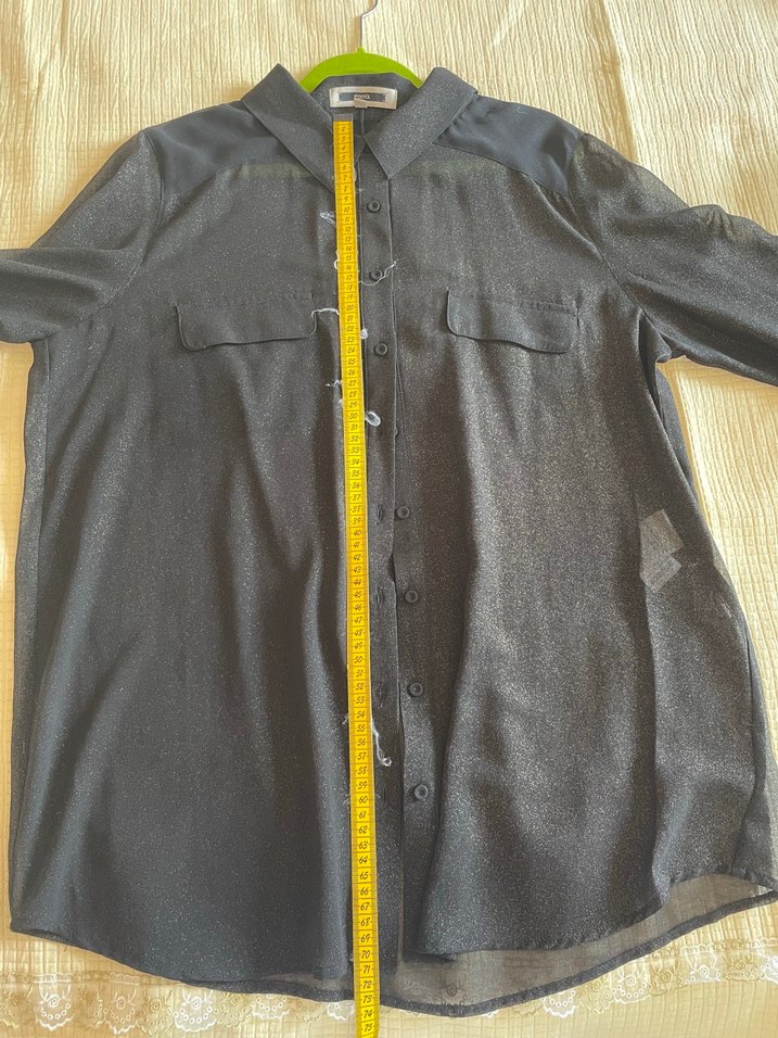 İpekyol Siyah Transparan Gömlek - Görsel 3