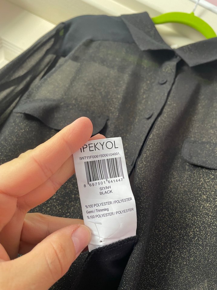 İpekyol Siyah Transparan Gömlek - Görsel 5