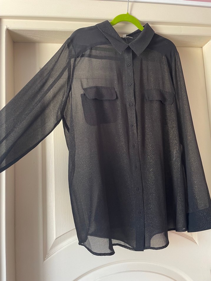 İpekyol Siyah Transparan Gömlek - Görsel 2