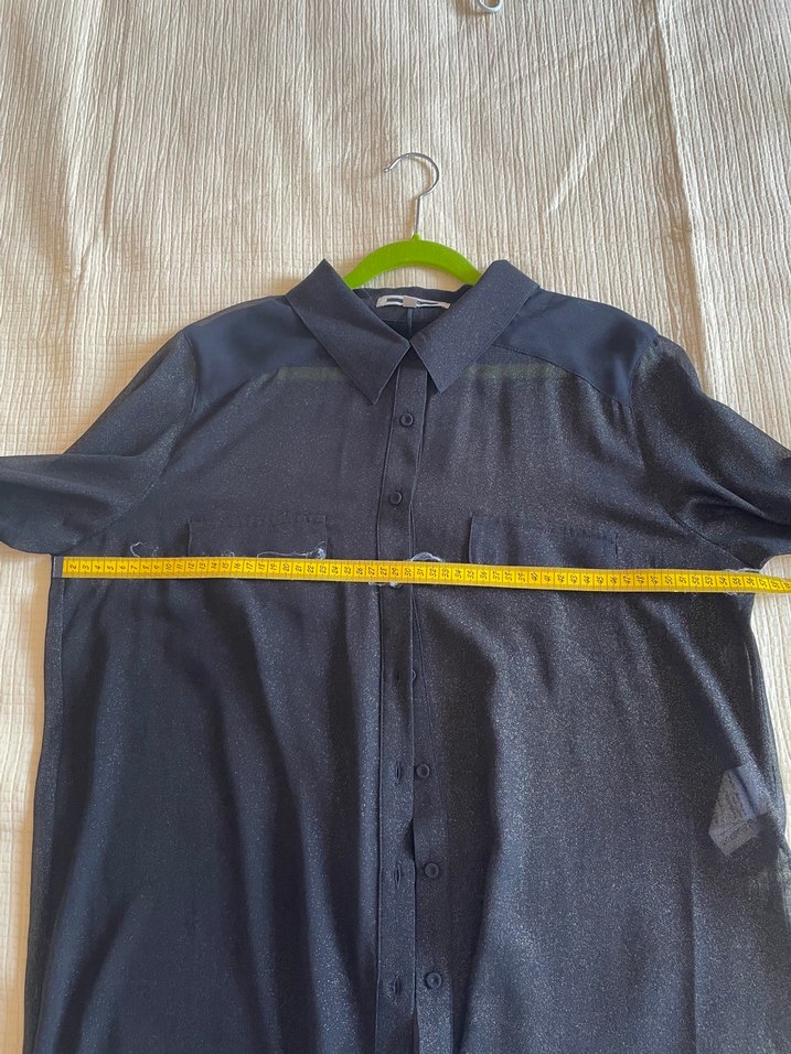 İpekyol Siyah Transparan Gömlek - Görsel 4