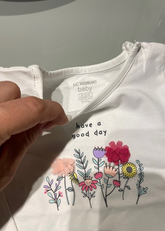 KıZ bebek uzun kollu body - Görsel 2