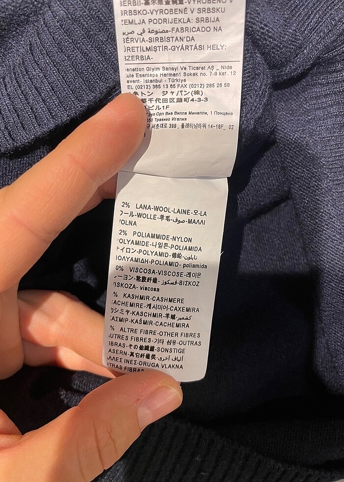 Benetton çocuk yünlü süveter 6-7 yaş - Görsel 4