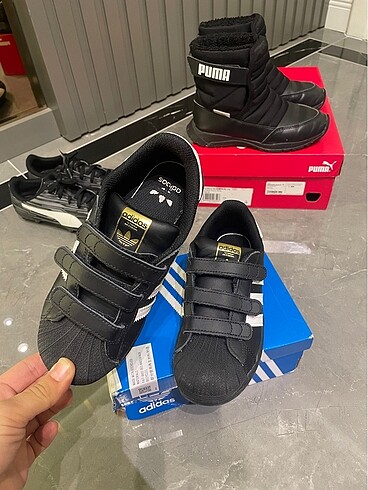 Orjinal Adidas Süperstar unisex çocuk - Görsel 9