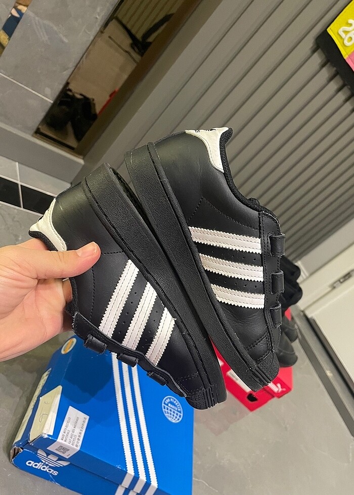 Orjinal Adidas Süperstar unisex çocuk - Görsel 3