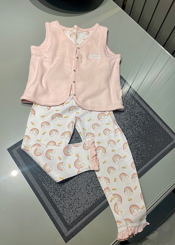 Kız çocuk yelek tayt chakra takım - Görsel 4