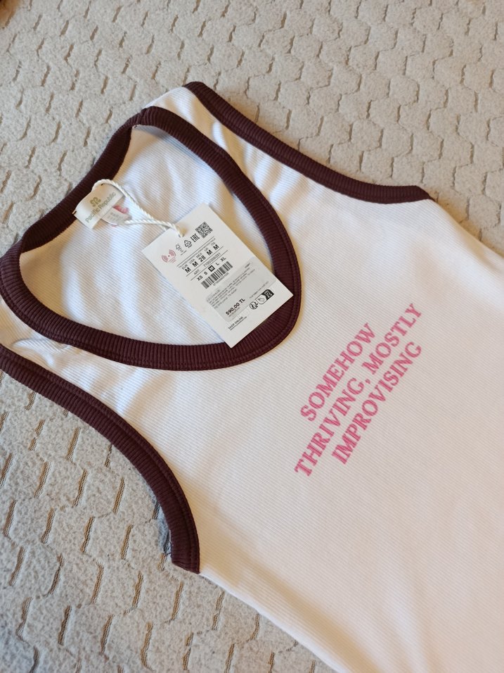 Pull&bear beyaz tshirt - Görsel 2