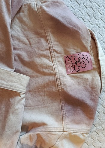 Pull&bear pembe kot ceket - Görsel 3