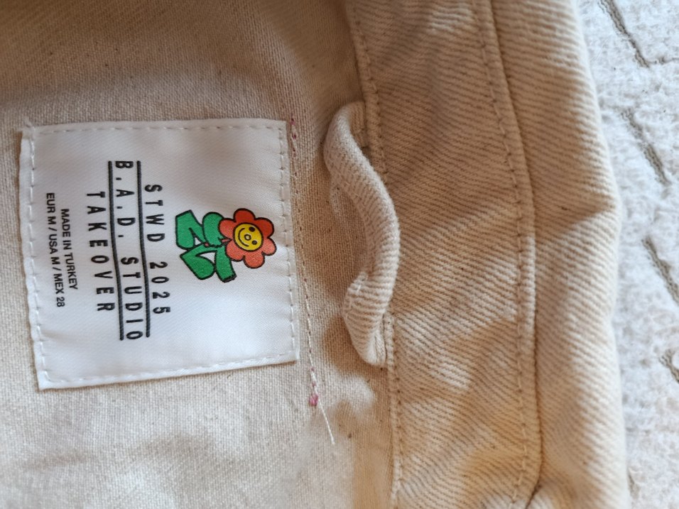 Pull&bear pembe kot ceket - Görsel 2