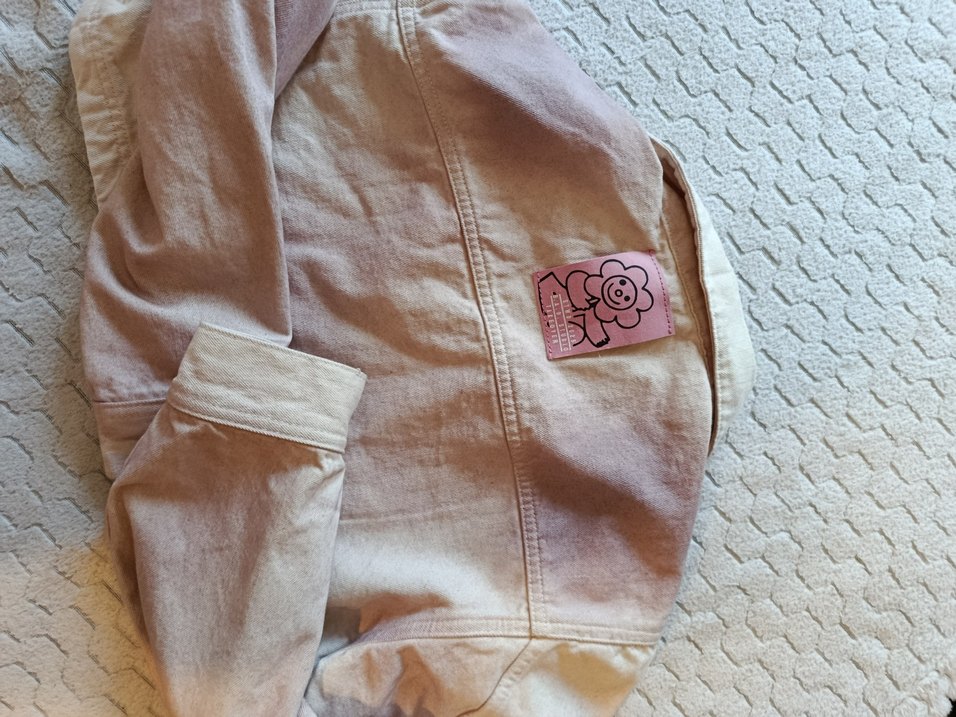 Pull&bear pembe kot ceket - Görsel 3