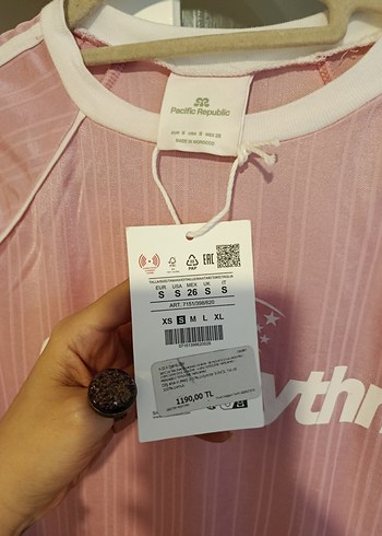 Pull&bear pembe tshirt - Görsel 3