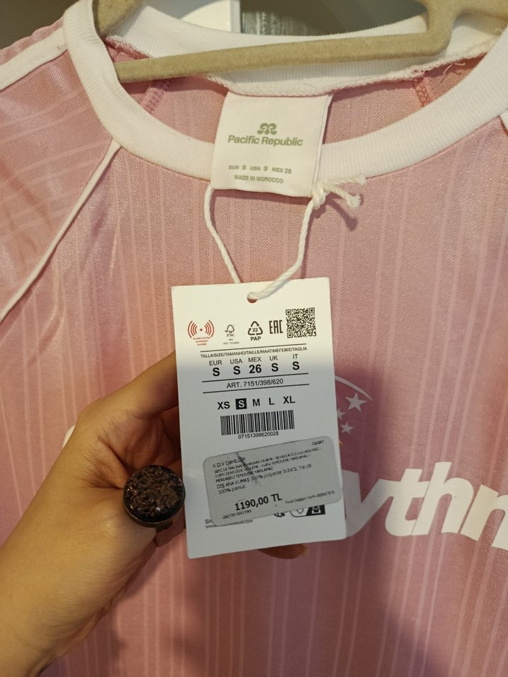Pull&bear pembe tshirt - Görsel 3