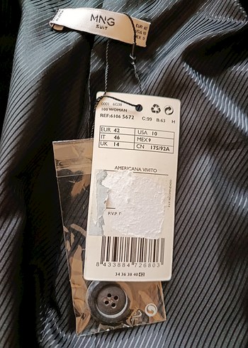 Mango Siyah Kadın Blazer Ceket - Görsel 4