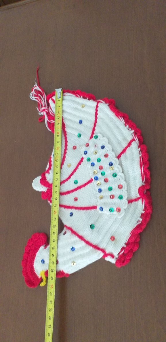 Vintage tavuklu tutacak - Görsel 5