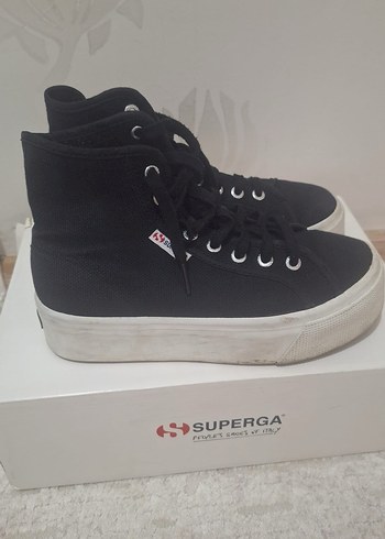 37 Beden Siyah Platform Topuklu Kadın Spor Ayakkabı