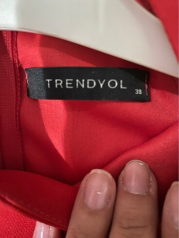 m Beden kırmızı Renk Trendyol kırmızı kısa elbise