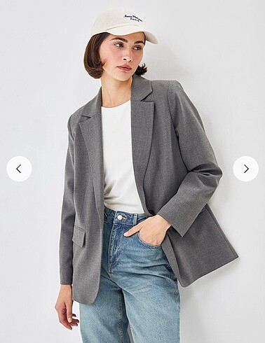 Gri blazer ceket