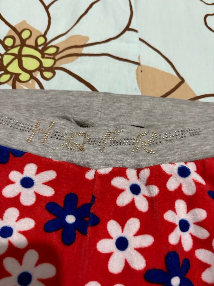 Çiçek Desenli Kız Tayt - Görsel 2