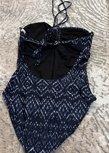 Bohem Midi Örgü Desenli Kadın Mayo - Görsel 2