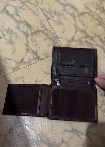 Koyu Kahverengi Minimalist Erkek Cüzdanı - Görsel 3