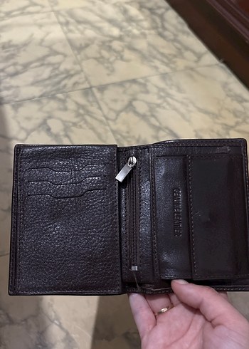 Koyu Kahverengi Minimalist Erkek Cüzdanı - Görsel 2