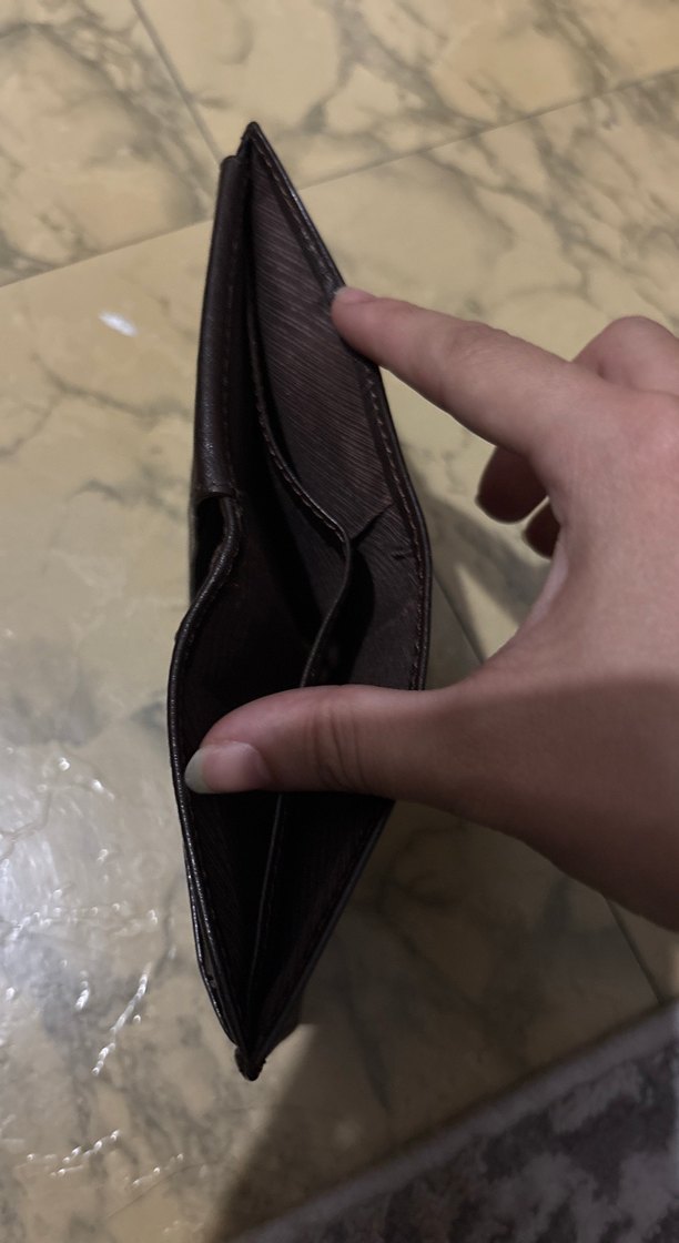 Koyu Kahverengi Minimalist Erkek Cüzdanı - Görsel 4