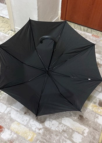 Kadın Siyah Gotik Drapeli Şemsiye - Görsel 2