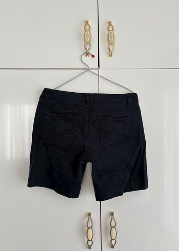 Kadın Siyah Mini Denim Şort - Görsel 2