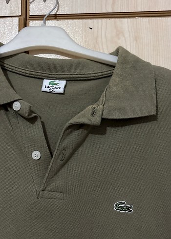 Erkek Haki Keten Polo Tişört - Görsel 2