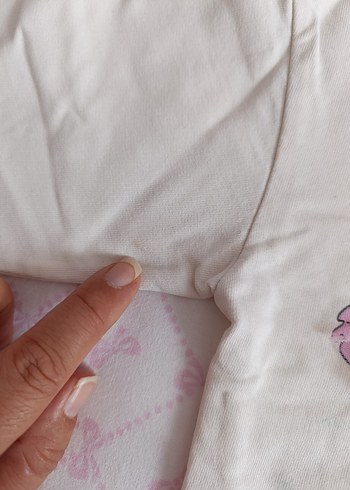 Kız Çocuk Beyaz Baskılı Pamuklu Sweatshirt - Görsel 4