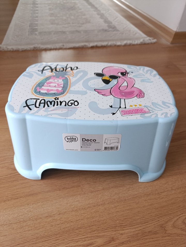 Pembe Desenli Çocuk basamak - Görsel 2