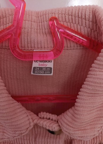 Pembe Düğmeli Kız Ceket - Görsel 2