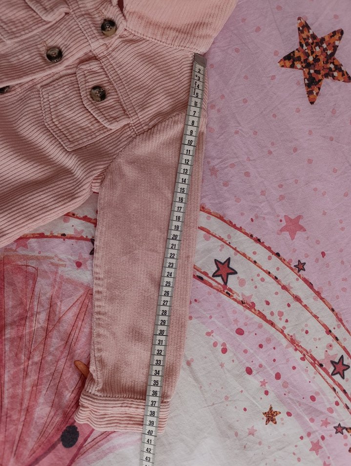 Pembe Düğmeli Kız Ceket - Görsel 5