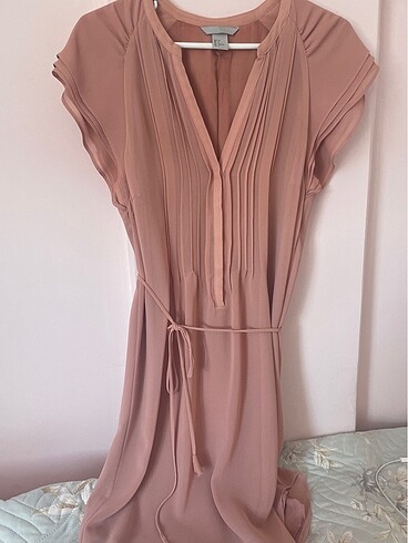 H&M somon rengi elbise
