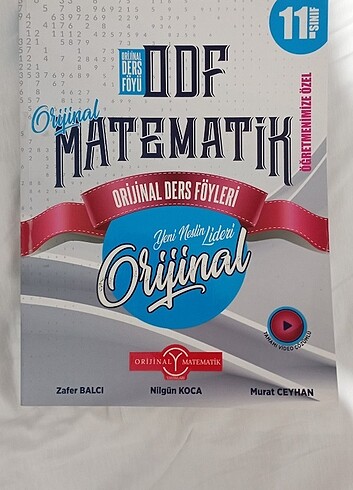 Orijinal Matematik 11. Sınıf Çözümlü 