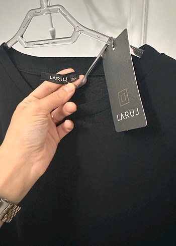 Diğer Uzun Kollu Nakışlı Siyah Kadın Sweatshirt ikili takım