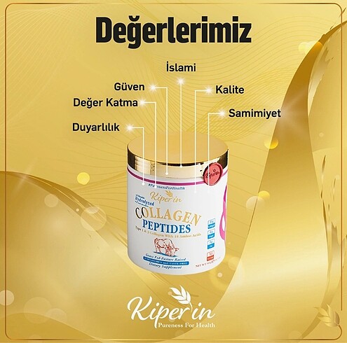 Beden Renk KİPERİN COLLAGEN PEPTİDES - 2 KUTU SADECE 900?