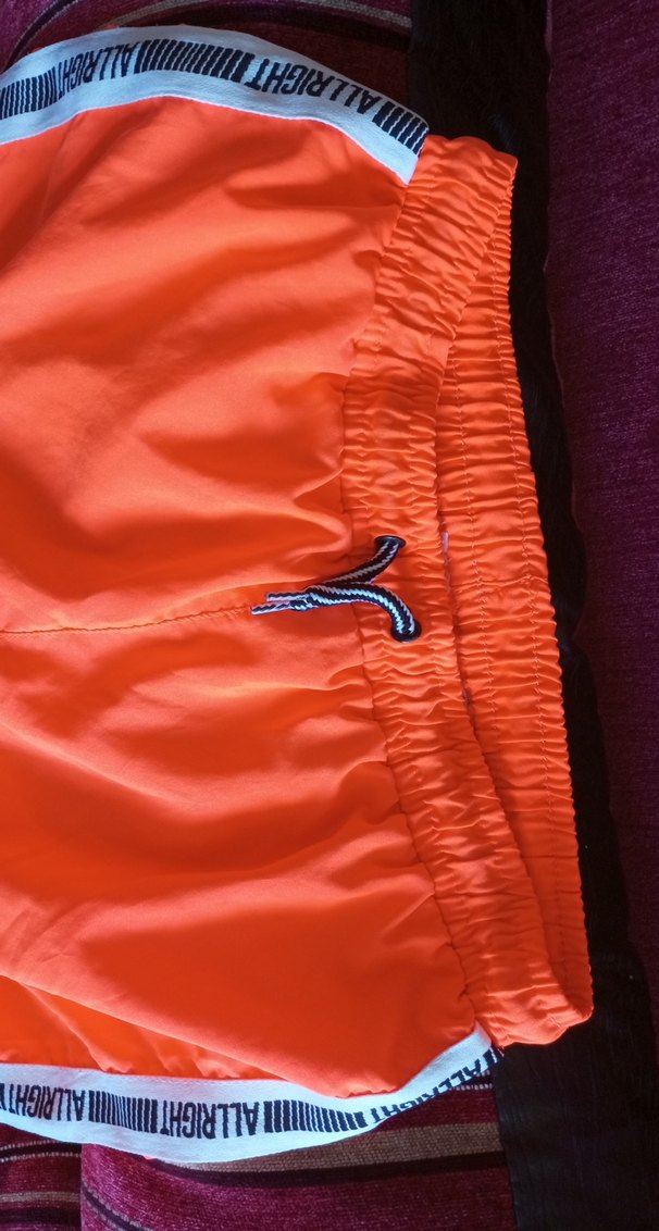 Turuncu Bağcıklı Erkek Mayo Şortu. iade yok. - Görsel 5