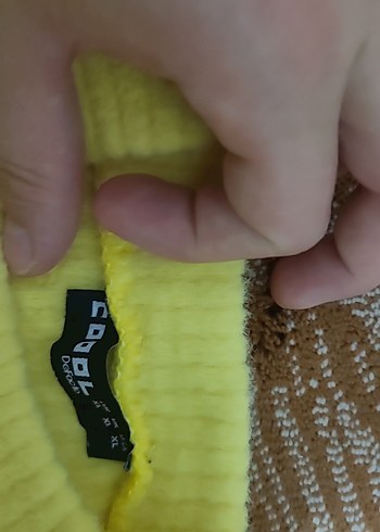 Defacto Sarı Basic Kadın Triko Kazak