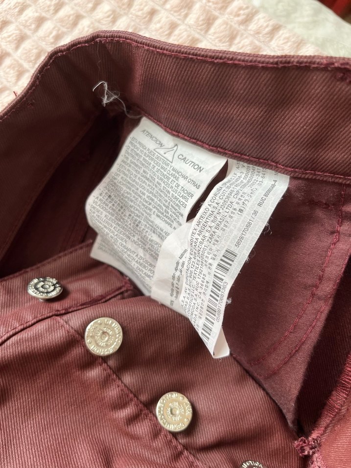 Düğmeli Zara Deri Mini Şort - Görsel 3