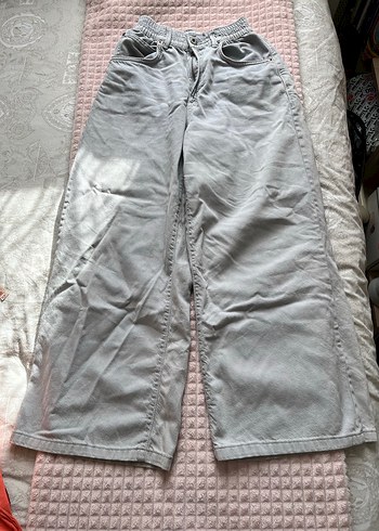 Gri Rahat Kesim Bershka Kot Pantolon