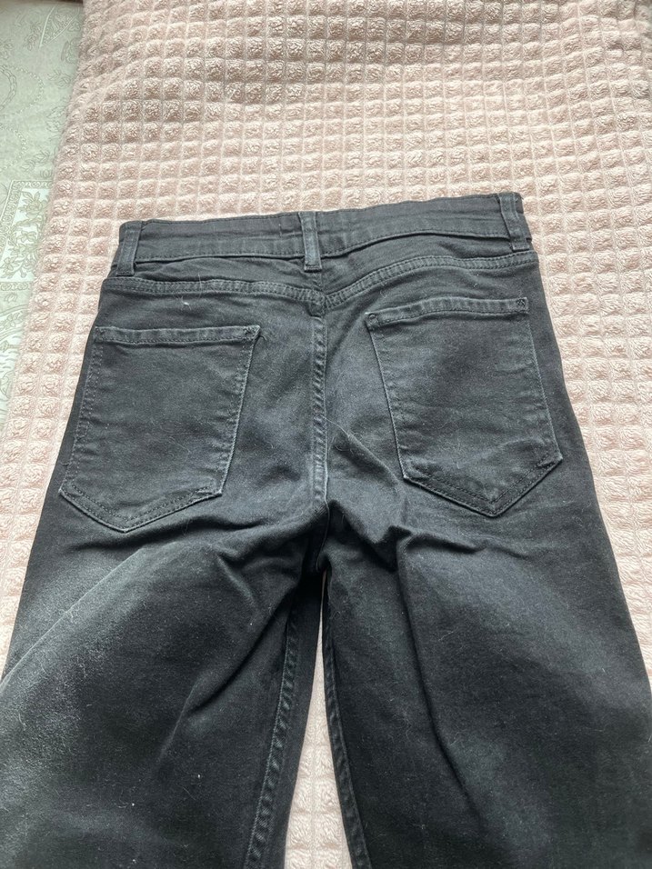 Zara 36 beden siyah Denim Pantolon - Görsel 3